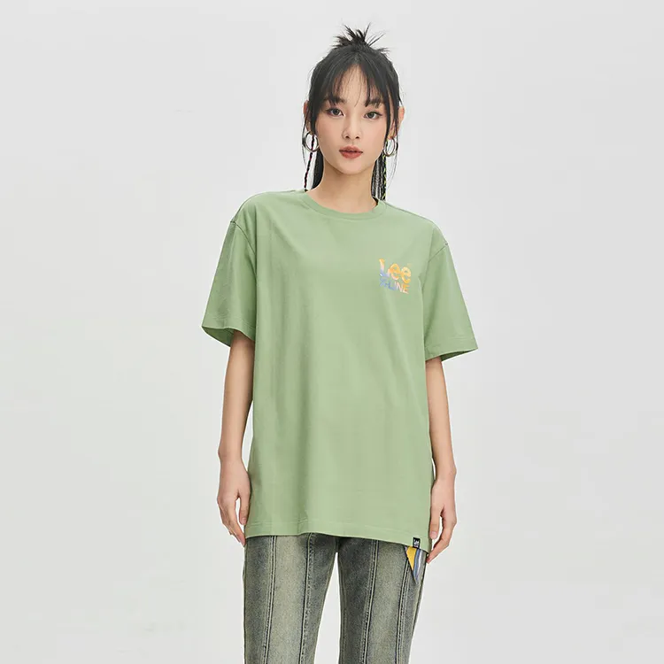 Lee T Shirts Unisex Green-5