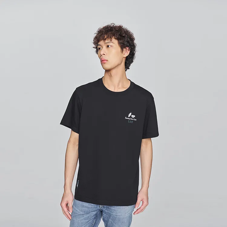 Lee T Shirts Men Black-3