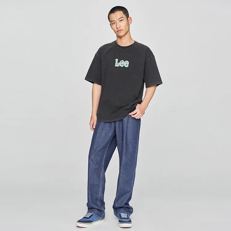 Lee T Shirts Unisex Black-4