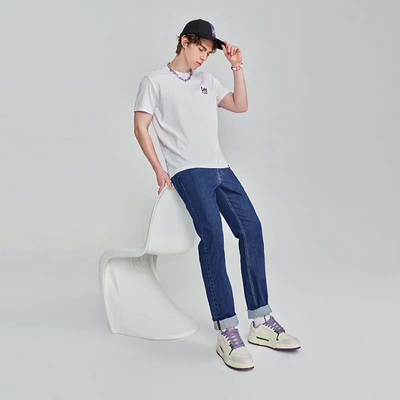 Lee Xline T Shirts Unisex White-3