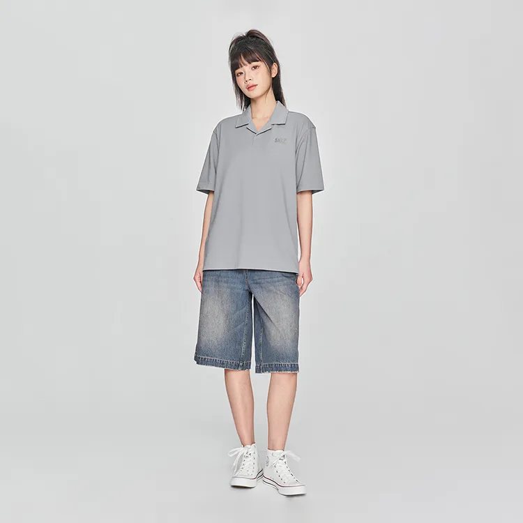 Lee SS25 Polo Shirt Unisex Lime Gray-1