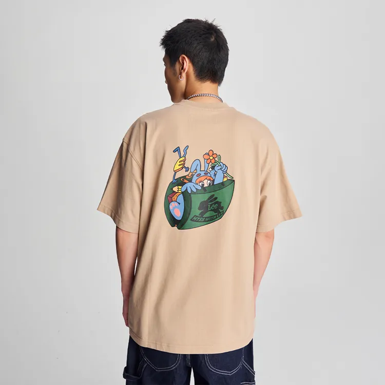Melting Sadness X Lee T Shirts Unisex Khaki-9