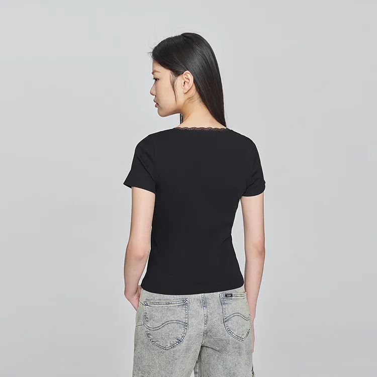 Lee T Shirts Women's Black-6