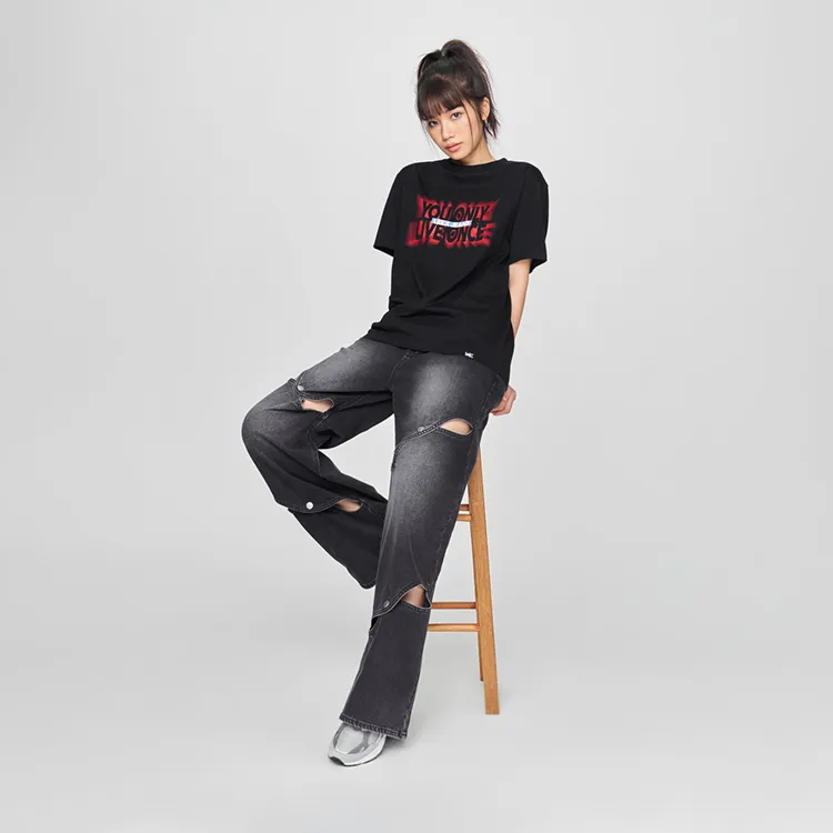 Lee SS25 Jeans Women's Black Gray Color-2