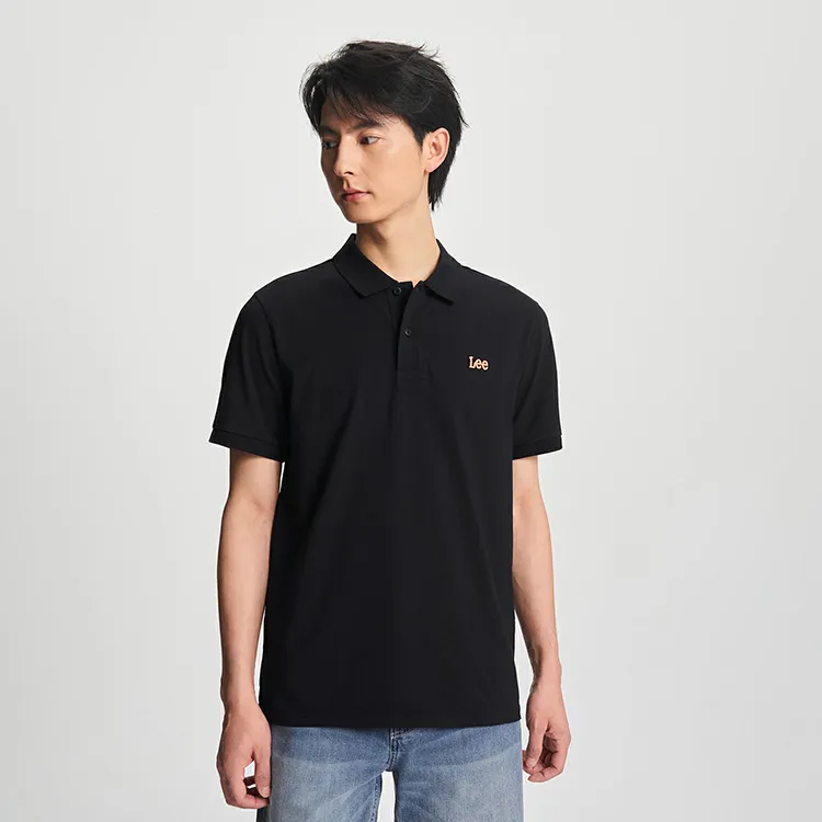Lee Polo Shirts Men Black-5