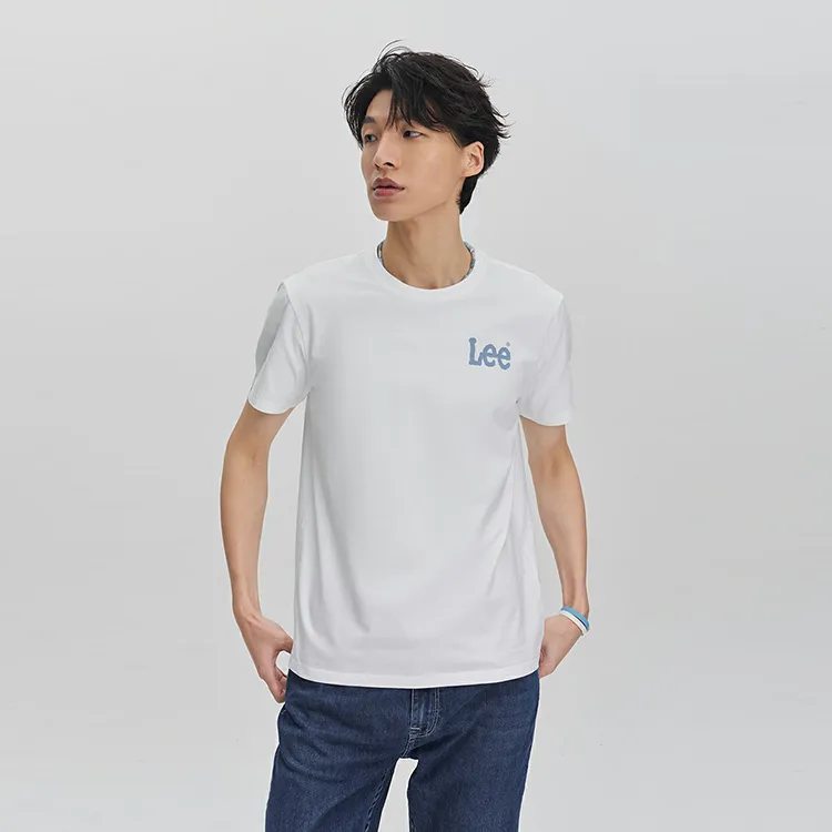 Lee T Shirts Men White-3