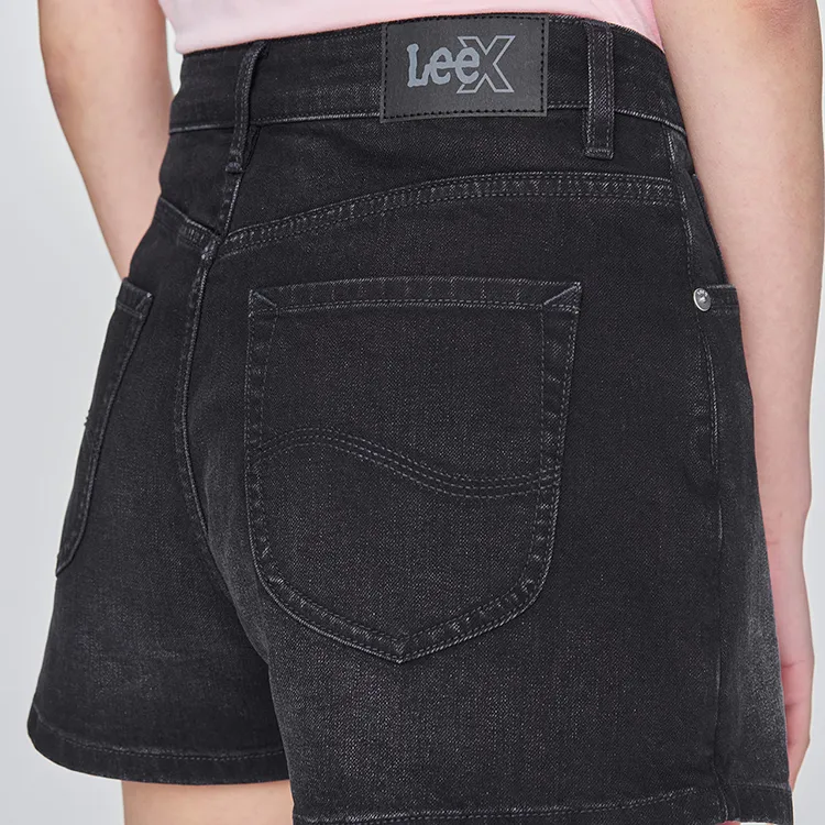 Lee Denim Short Skirts Women's Black Gray-6