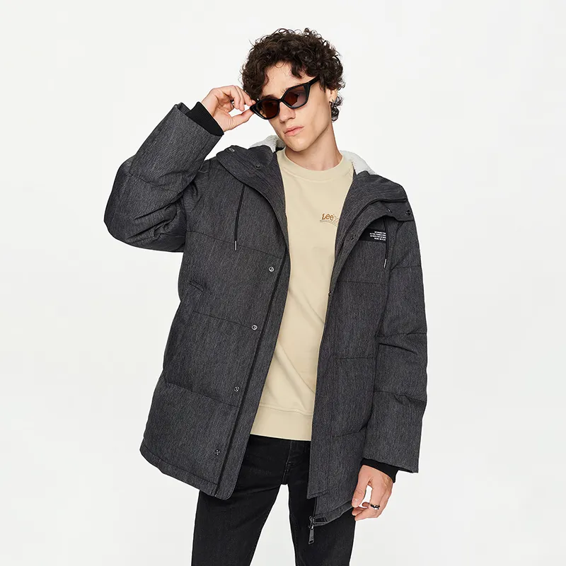 Lee Xline Down Jackets Men Black Gray Color-2