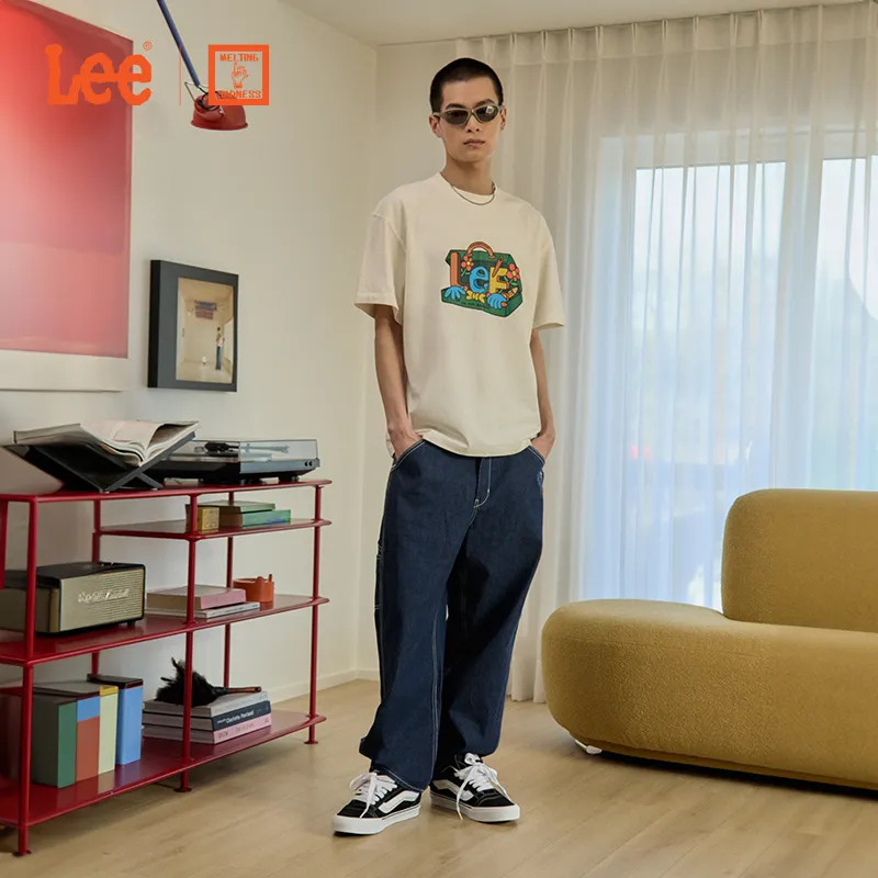 Melting Sadness X Lee T Shirts Unisex Ivory-2