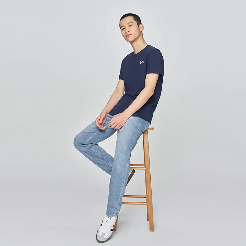 Lee T Shirts Men Navy Blue-3