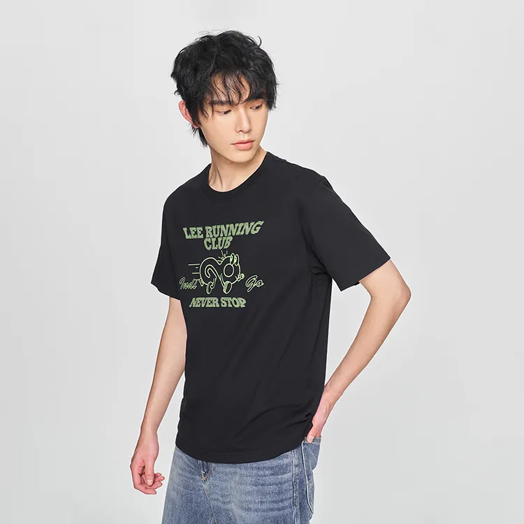 Lee T Shirts Men Black-4