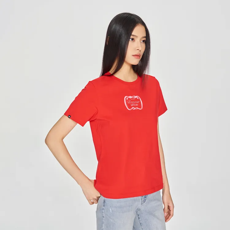 Lee SS25 Regular T Shirt Women's Red-6