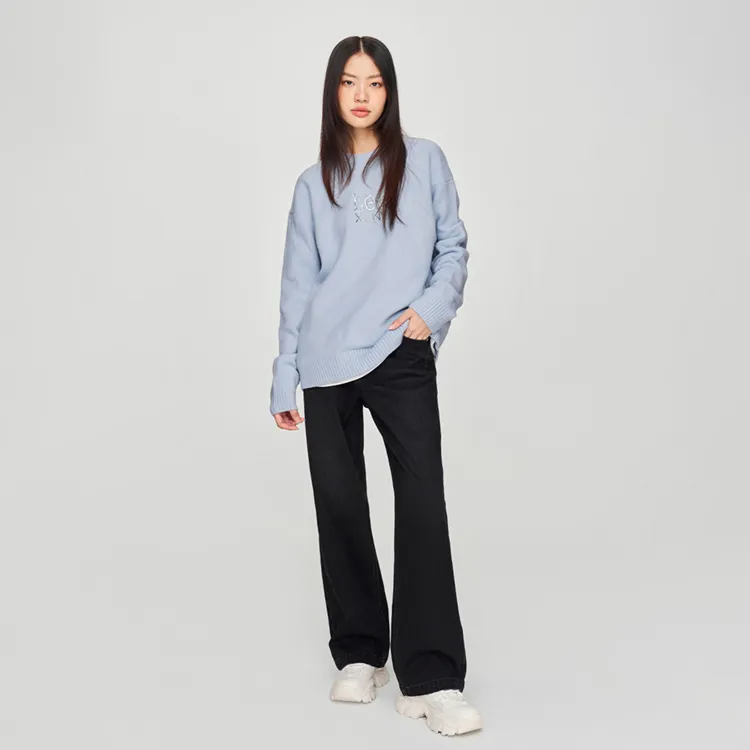 Lee FW24 Sweater Unisex Sky Blue-4