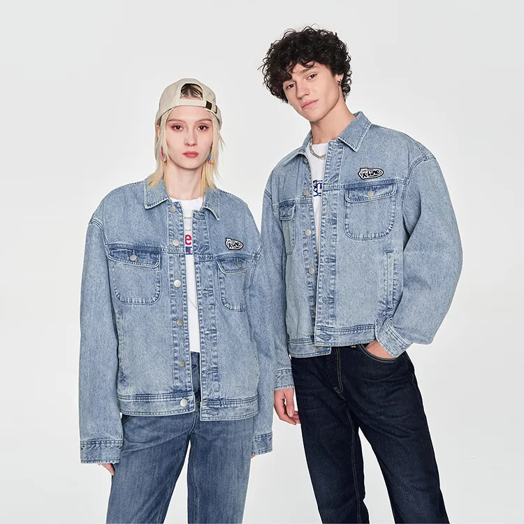 Lee Xline Denim Jackets Unisex Light Blue-2
