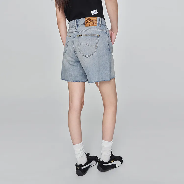 Lee Denim Shorts Women's Light Blue-5