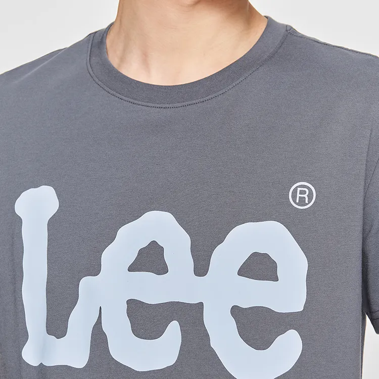 Lee SS25 T Shirt Men's Iron Gray-5