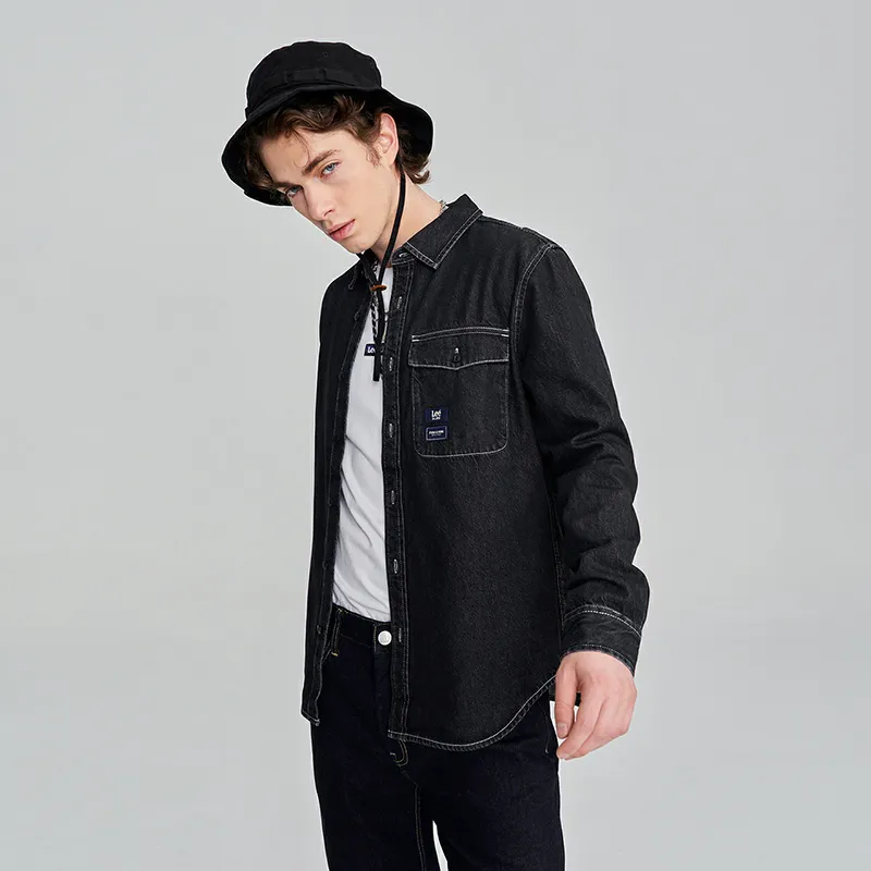 Lee Xline Shirts Men Black-5