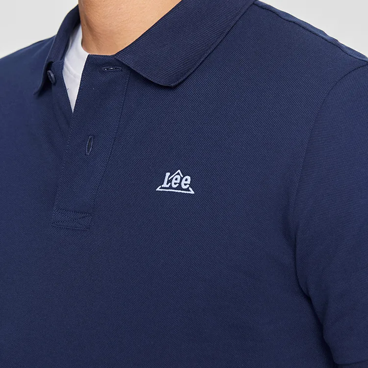 Lee SS25 Polo Shirt Men's Dark Navy Blue-5