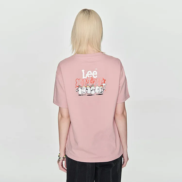 Lee T Shirts Women's Pink-2
