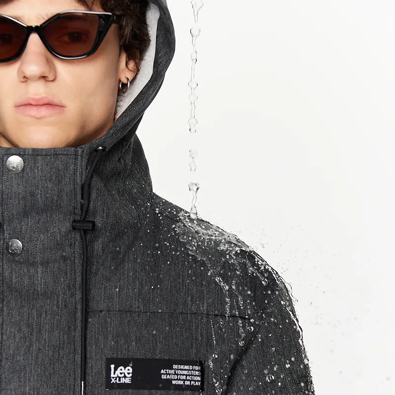 Lee Xline Down Jackets Men Black Gray Color-6
