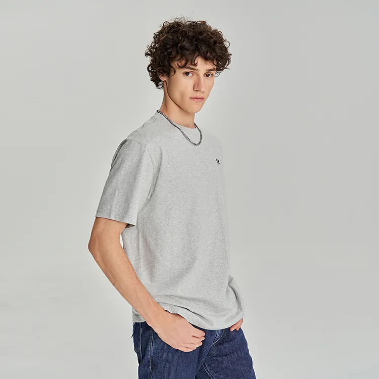Lee T Shirts Men Heather Gray-5