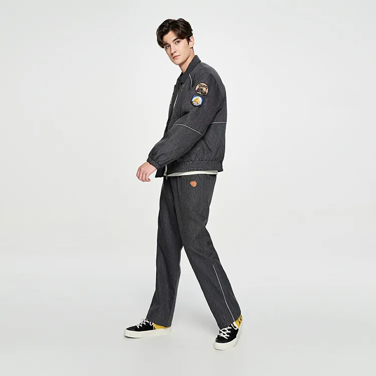 Lee Puffer Jackets Men Black Gray Color-2