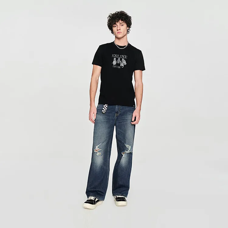 Lee T Shirts Men Black-2