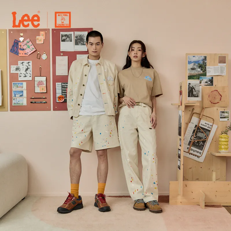 Melting Sadness X Lee Jackets Unisex Ivory-2