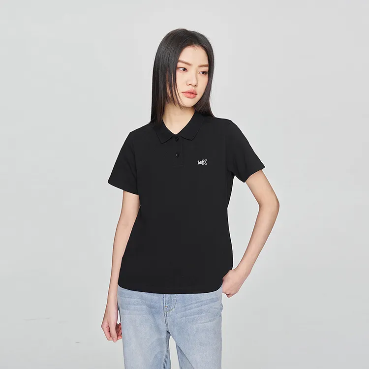 Lee SS25 Polo Shirt Women's Black-4