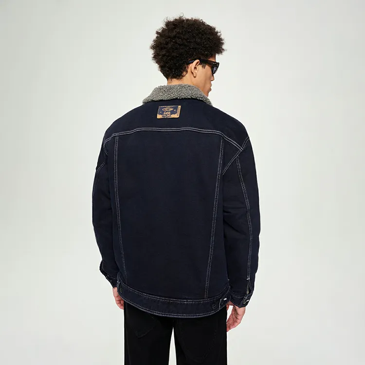 Lee Puffer Jackets Men Dark Blue-4