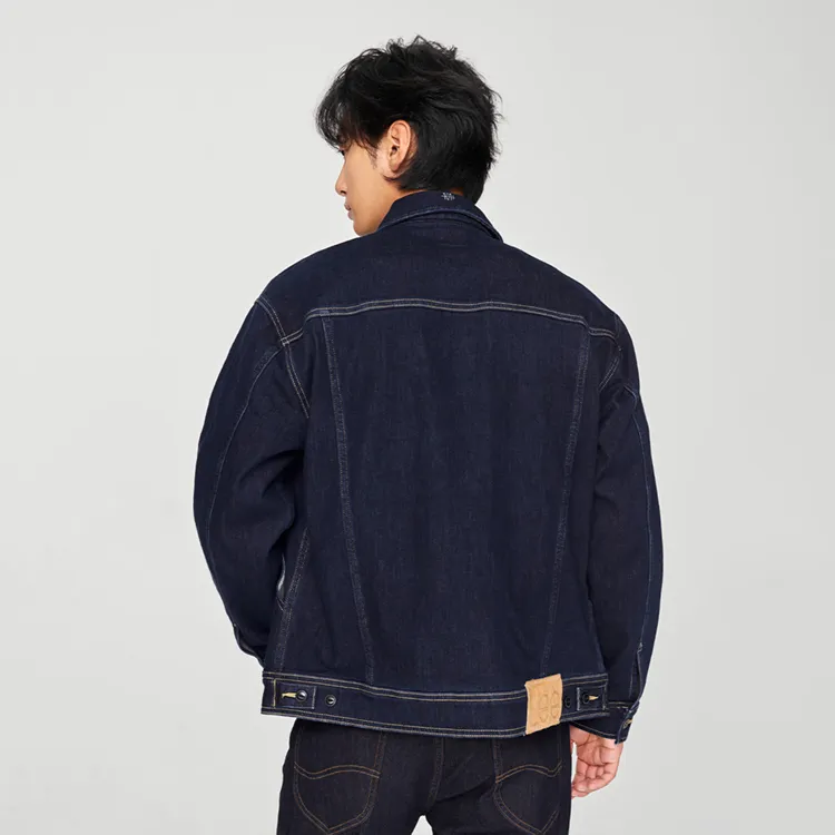 Lee Denim Jackets Men Dark Blue-6
