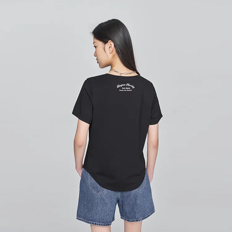 Lee Regular T Shirt Women's Black-6
