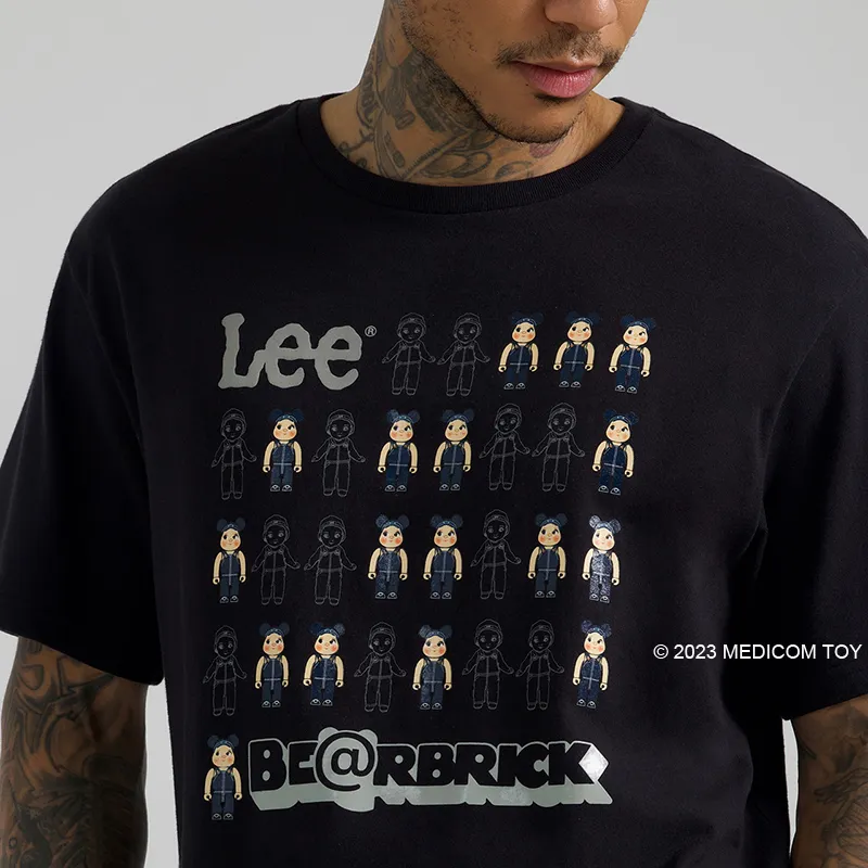 Be@rbrick X Lee T Shirts Men Black-7