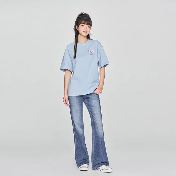 Lee T Shirts Unisex Sky Blue-3