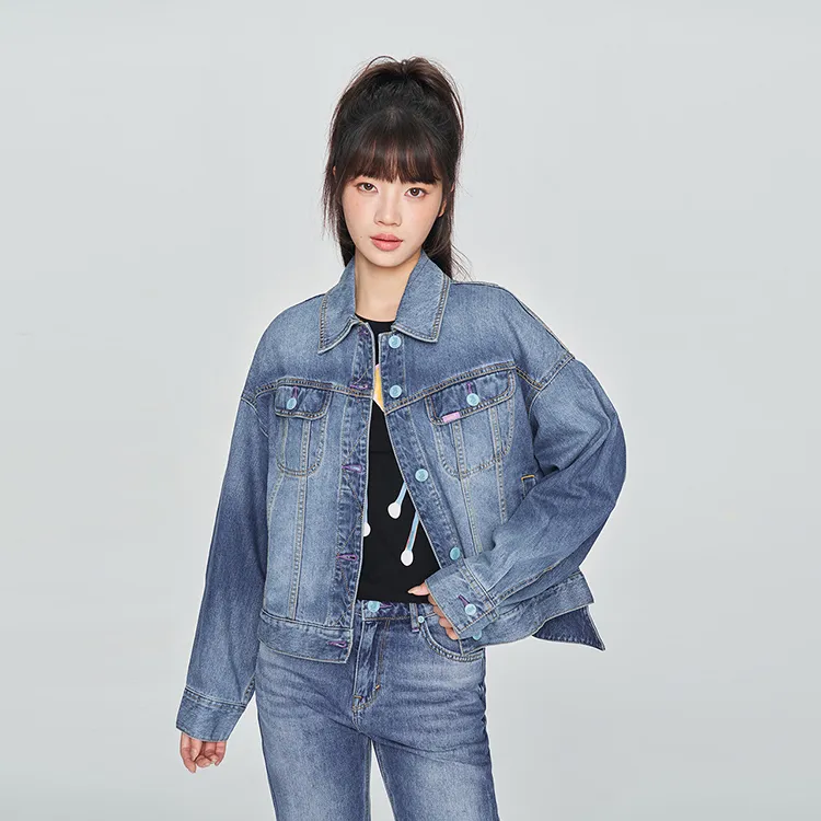 Lee Denim Jackets Women's Medium Blue-3