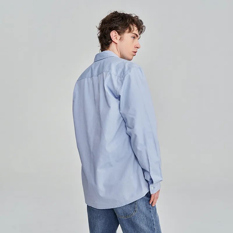 Lee Xline Shirt Men's Oxford Blue-5