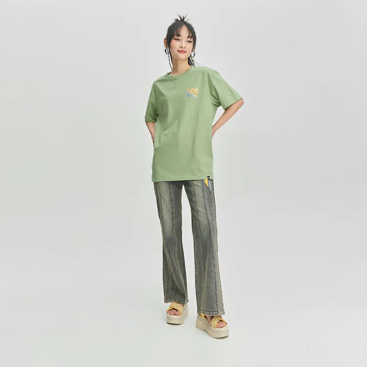 Lee T Shirts Unisex Green-3