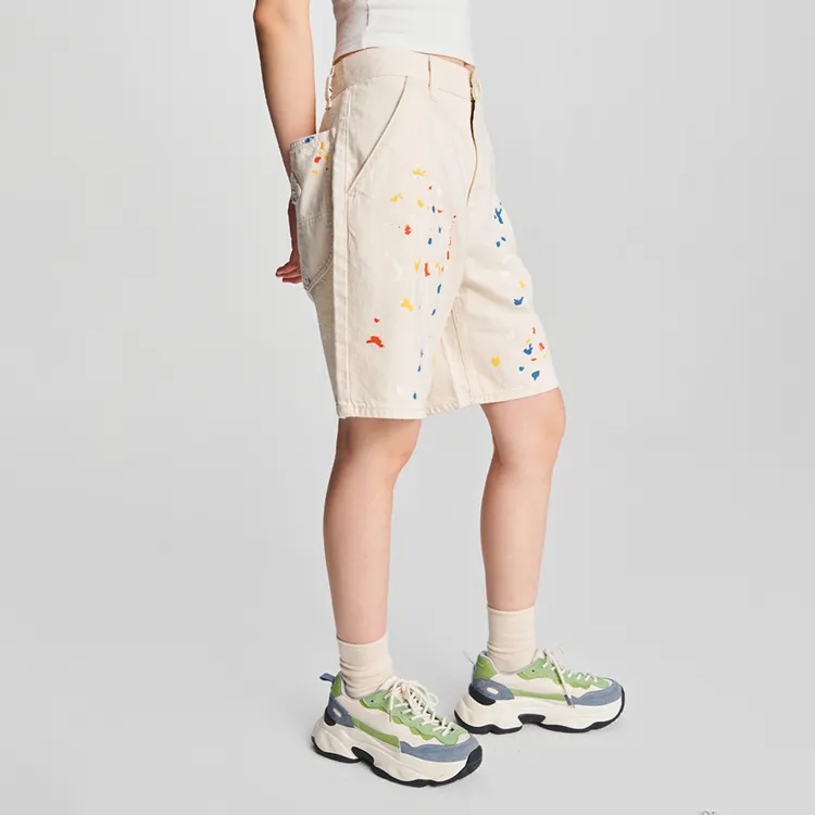 Melting Sadness X Lee Casual Shorts Unisex Ivory-8