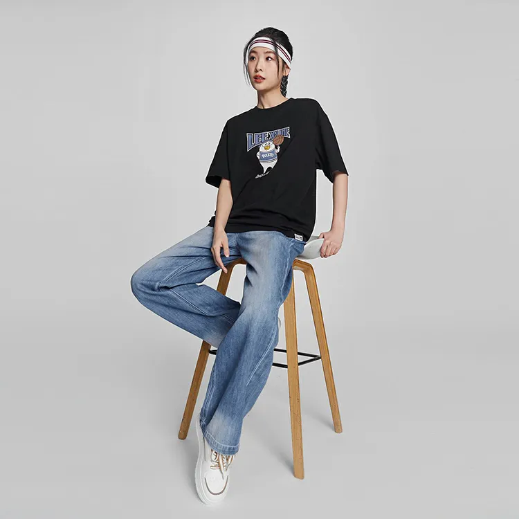 Lee Little Liu Duck Co branded Model T Shirts Unisex Black-4