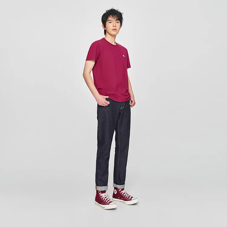 Lee SS25 T Shirt Men's Burgundy-2