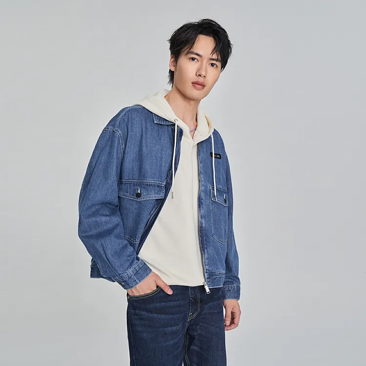 Lee Xline Denim Jackets Men Medium Light Blue-2