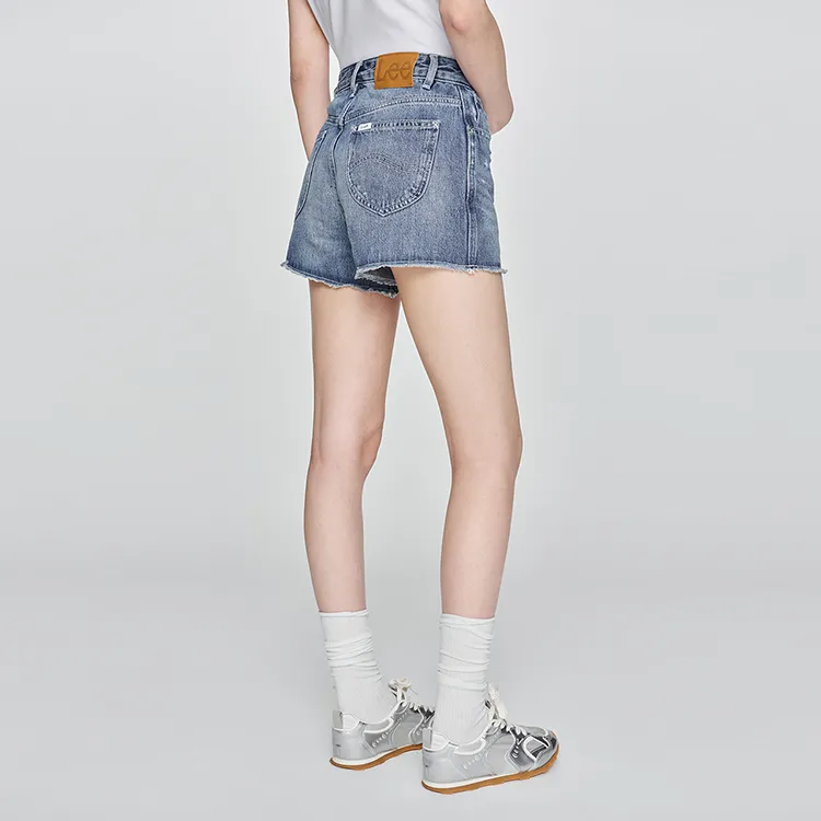 Lee SS25 Denim Shorts Women's Light Blue-4