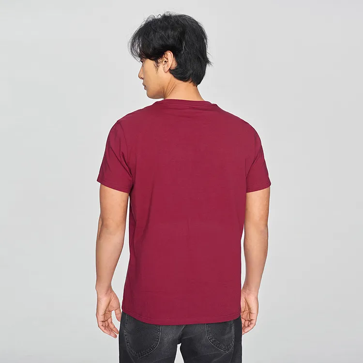 Lee T Shirts Men Burgundy-6