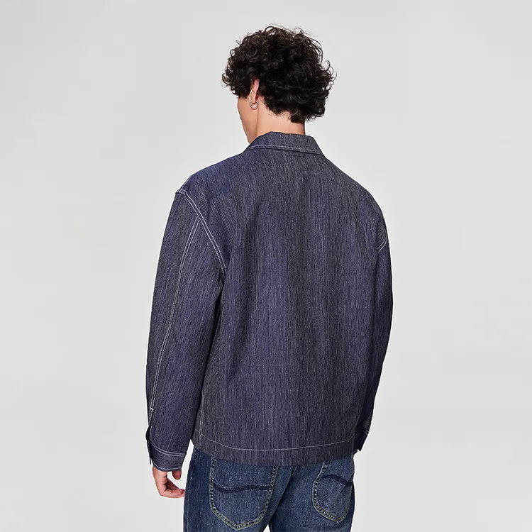 Lee Jackets Men Denim Blue-5