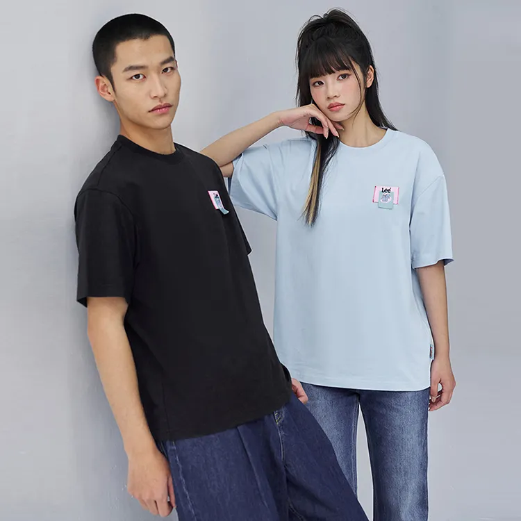 Lee T Shirts Unisex Sky Blue-2