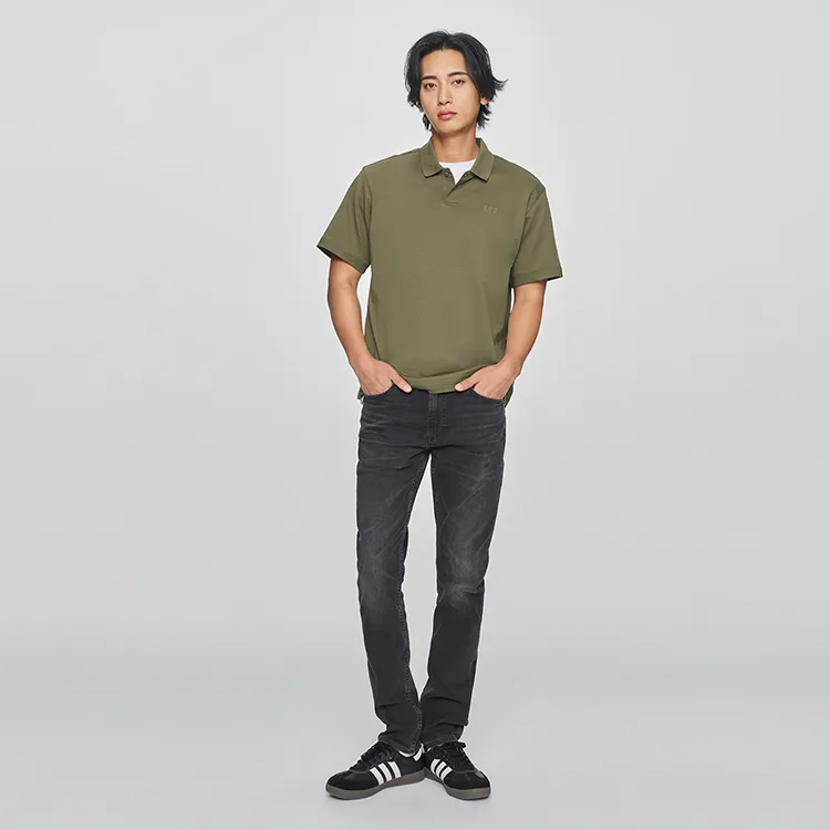 Lee SS25 Polo Shirt Men's Olive Green-2