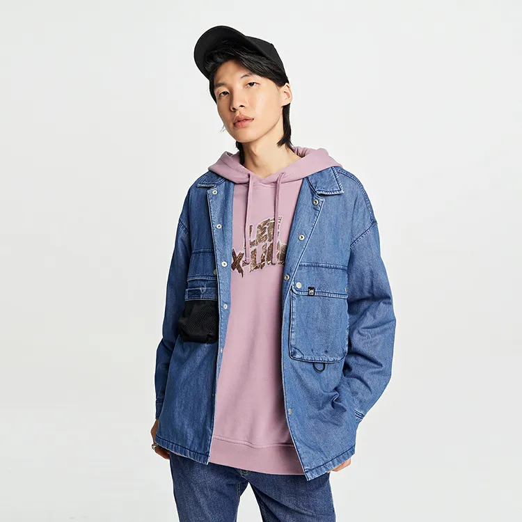 Lee Xline Puffer Jackets Men Medium Light Blue-5