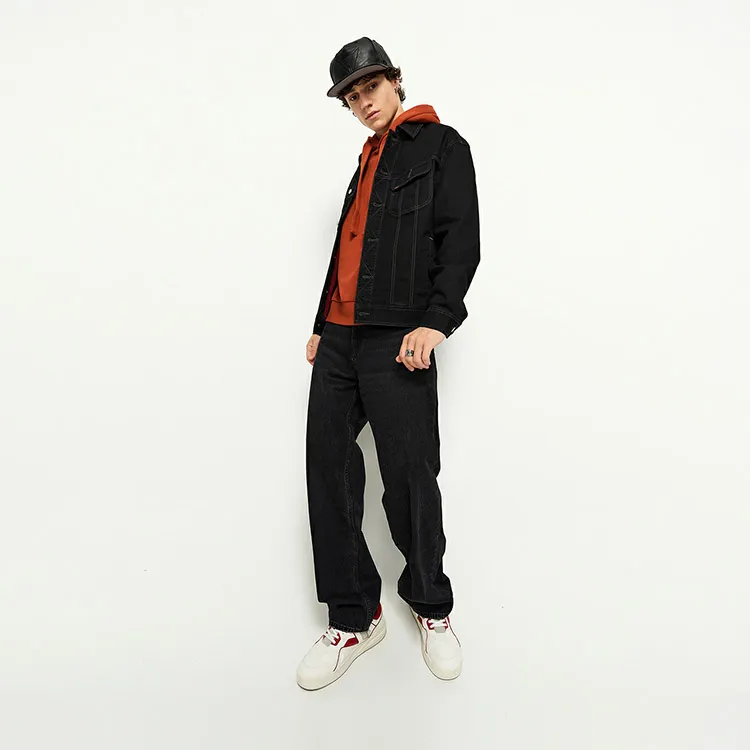 Lee Denim Jackets Men Black-2