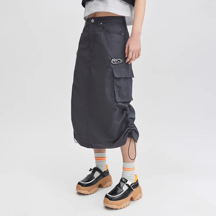 Lee Casual Long Skirts Women's Gray-3