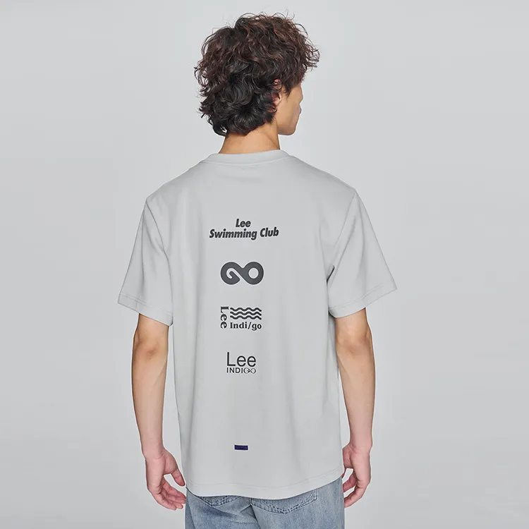 Lee T Shirts Men Light Gray-6